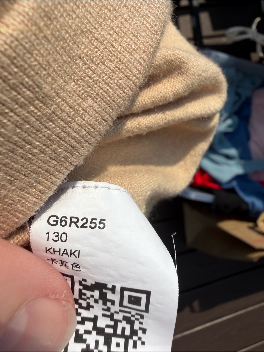 NWOT Girls Khaki Tan Knit Sweater Dress Size 7/8 (130) Long Sleeve - Picture 7 of 7